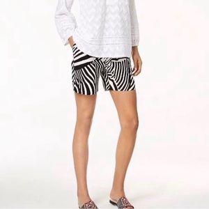 Trina Turk For INC Zebra Print Shorts Size: 8
